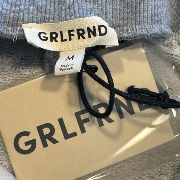 GRLFRND NEW The Curve Gray French Terry Athleisure Jogger Sweatpants Size M - Picture 9 of 10